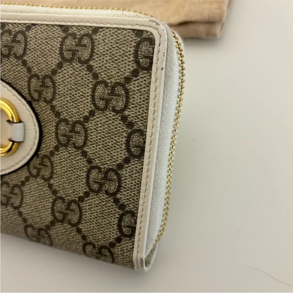 Gucci GG Monogram 1955 Horsebit Zip Around Wallet